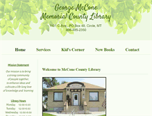 Tablet Screenshot of mcconelibrary.com